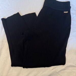 Calvin Klein Black point pants/Leggings with Gold Logo